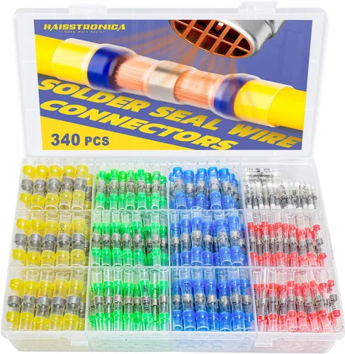 Vista 13 de 180 PCS Conectores de Cable con Sello de Soldadura - haisstronica Conectores de Cable de Soldadura Termocontraíbles - Conectores a Tope Impermeables