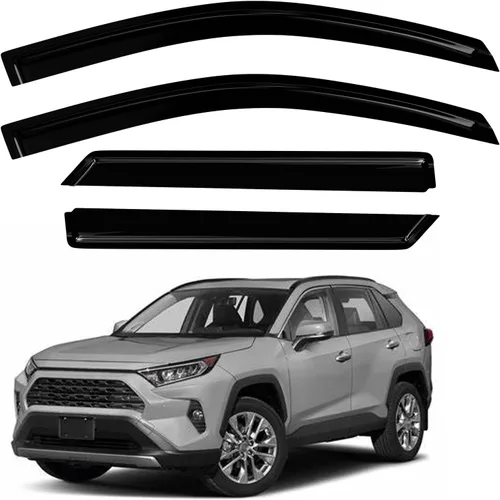 Vista 29 de 4 protectores de lluvia para Chevy Equinox 2010-2017, viseras de ventana, deflectores, parasoles, cinta de ventilación en canal hacia fuera