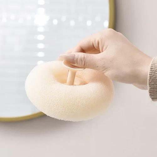 Vista 6 de 3 piezas de bonito artefacto exfoliante con ventosa, bola de baño de masaje, bolas de esponja de ducha, cepillo de limpieza de nailon, limpiador