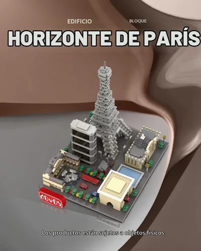 Vista 3 de dOvOb Architecture Paris Skyline Juego de Construcción de Micro Mini Bloques, 2324 Piezas de Ladrillos, Kit de Modelo de Colección de Rompecabezas