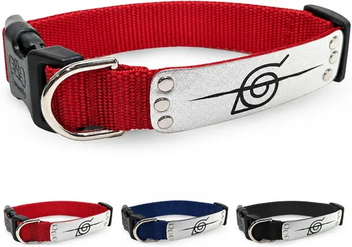 Vista 23 de Collar de perro Naruto para perros grandes, medianos, pequeños y XS: collar para perros de anime con licencia oficial de Naruto Shippuden Arena