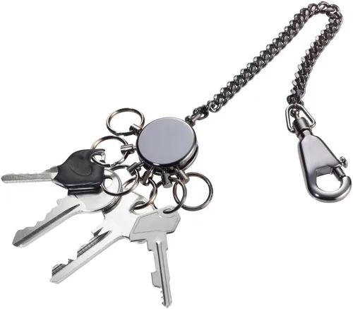 Vista 18 de Troika Llavero de cadena de patente con 6 anillos (KR1060MA)