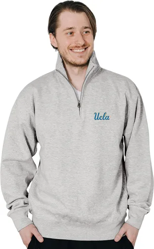 Vista 123 de Blue 84 Sudadera con cremallera de un cuarto para hombre de la NCAA