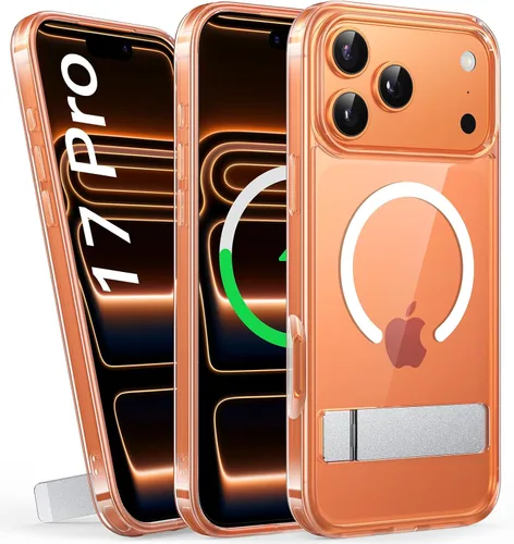 Vista 29 de BXYJY Funda magnética para iPhone Air con soporte, compatible con MagSafe, botón de control de cámara, protección completa de la lente, caída