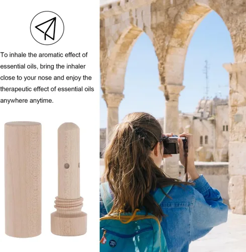 Vista 5 de Scent Nasal Aceite Esencial Portátil Aromaterapia Stick 2.79in para alivio y aire refrescante