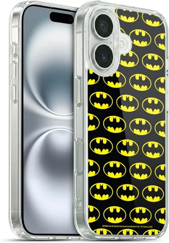 Vista 381 de Head Case Designs Funda de gel con licencia oficial de Batman DC Comics Bat Signal Logos [protección de grado militar] compatible con Apple iPhone 7