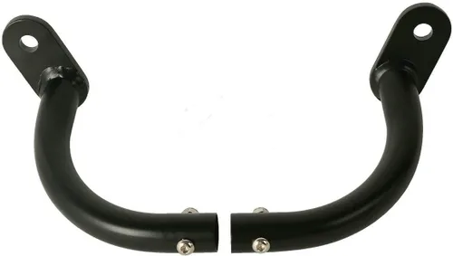 Vista 4 de TCT-MOTORPARTS Soporte de protección de alforja con bracket se adapta a Harley Touring FLHT modelos 97-08 Negro