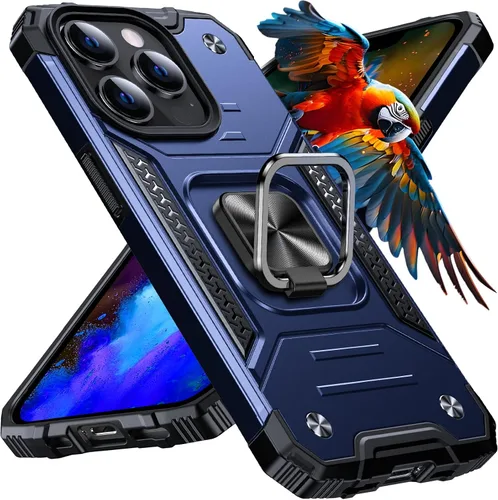Vista 18 de Anqrp Funda resistente para iPhone 6/7/8/SE/SE2 con soporte de anillo mejorado y agarre, grado militar, a prueba de golpes, resistente y robusta
