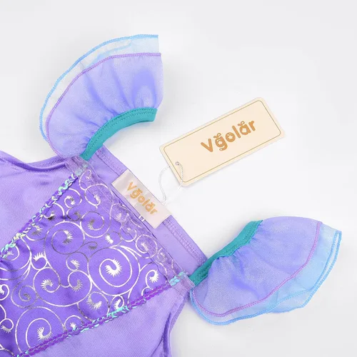 Vista 4 de Vgolar Disfraces de sirena para niñas disfraces de cosplay con accesorios