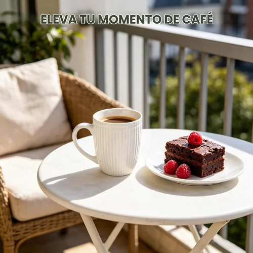 Vista 4 de Juego de tazas de café de cerámica blanca de 6 a 14 onzas con asa para café con leche, té caliente, capuchino, moca, cacao, microondas