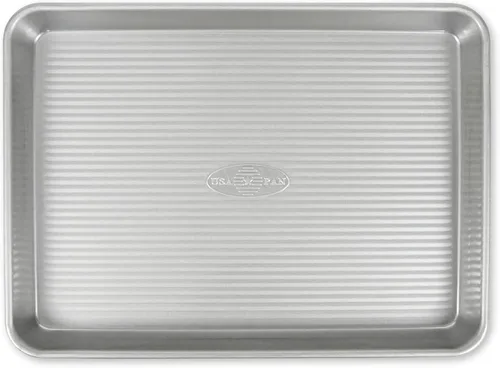 Vista 14 de USA Pan - Bandeja para hornear antiadherente de acero aluminizado para rollos de gelatina