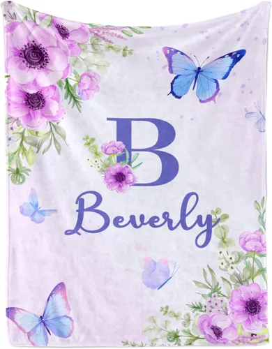 Vista 8 de Manta de bebé personalizada, manta con nombre personalizado para niños, bebés y adultos, mantas con animales personalizadas para niñas, niños
