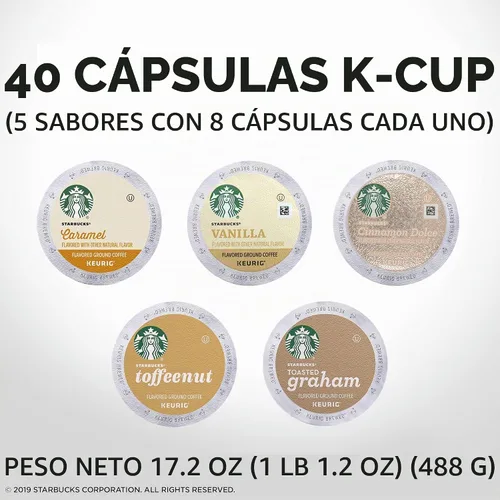 Vista 6 de Starbucks Cápsulas de café K-Cup Black Coffee - Paquete variado para cafeteras Keurig, 6 cajas (60 cápsulas en total) y cápsulas de café K-Cup
