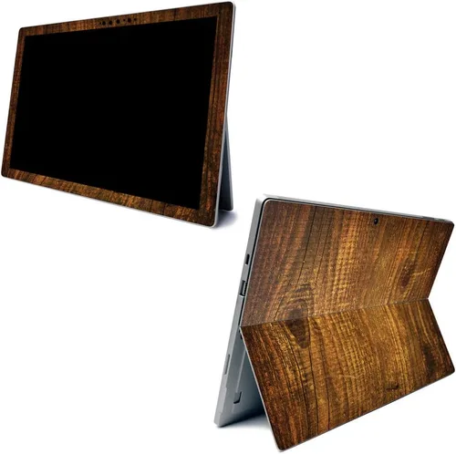Vista 6 de MightySkins - Skin de fibra de carbono para Microsoft Surface Pro 7 – Bamboo Ohm Acabado de fibra de carbono texturizado Fácil de aplicar