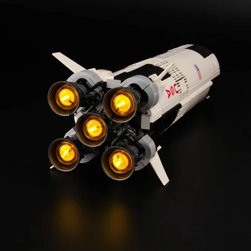Vista 3 de LIGHTAILING - Juego de luces para (Ideas NASA Apollo Saturn V) modelo de bloques de construcción, kit de luz LED compatible con Lego 21309