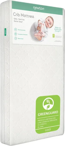 Vista 8 de Newton Baby Crib Mattress & Toddler Bed, Breathable & Washable - Grey Gris