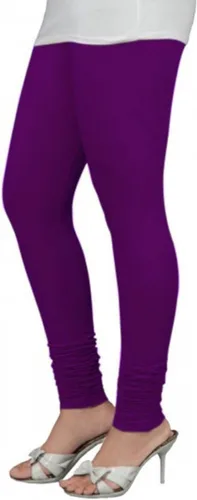 Vista 49 de ladyline Leggings Churidar elásticos de algodón para mujer Extra largos de longitud completa de cintura alta Talla regular y grande Pantalones
