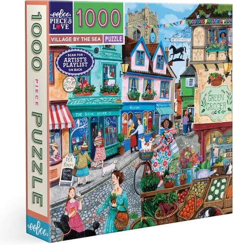 Vista 13 de eeBoo Rompecabezas de 1000 piezas, rompecabezas de boticario antiguo para adultos, cuadrado de 23 x 23 pulgadas, fabricado con tablero reciclado