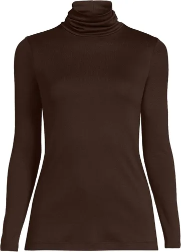 Vista 18 de Lands' End Supima - Suéter de cuello alto y mangas largas para mujer