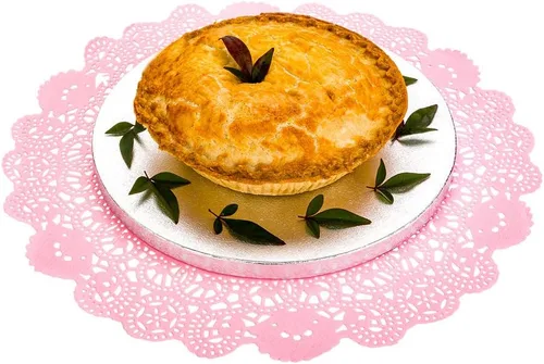 Vista 55 de Restaurantware Pastry Tek Blondas de Encaje de 4 x 4 Pulgadas 100 Vajilla Decorativa - Blondas de Mesa Desechables Redondas de Papel Negro