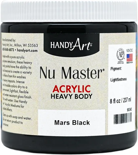 Vista 21 de Handy Art Nu Master - Pintura acrílica de cuerpo pesado, 8 onzas, color rojo brillante
