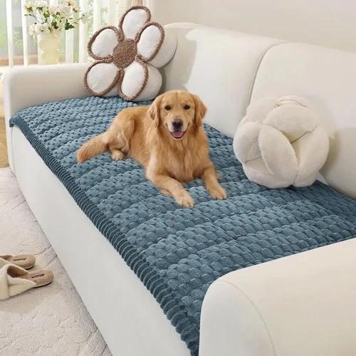 Vista 21 de OstepDecor Funda de sofá para perros, lavable, antideslizante, protector de Azul