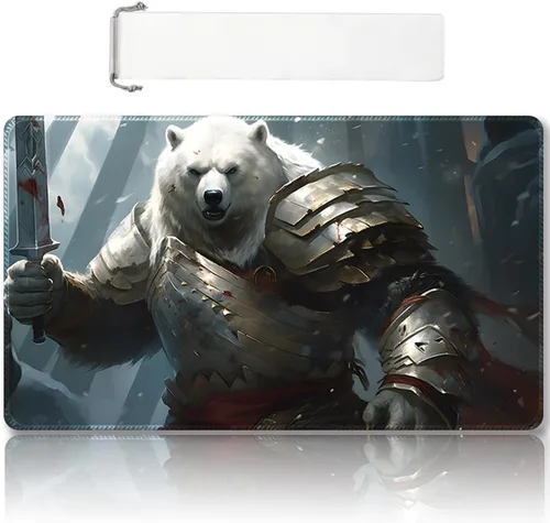 Vista 41 de Tapete de juego MTG cosido de alta calidad con zonas y parte trasera de goma antideslizante, tapete de juego TCG para MTG y otros juegos de cartas