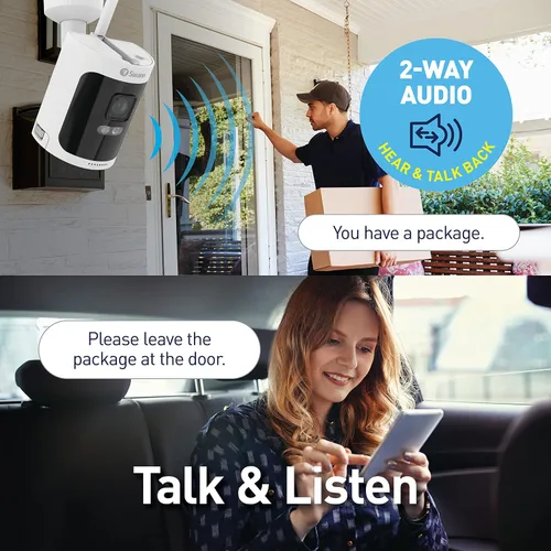 Vista 2 de Kit de seguridad inalámbrico AllSecure650™ 2K con 4 cámaras sin cables y NVR Power Hub