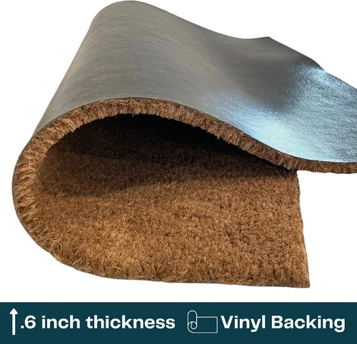 Vista 3 de NICKEL DESIGNS Currently Unwelcome Outdoor Doormat, 18 x 30 Inch, Heavy Duty Natural Coir Fibers, UV and Weather Resistant, Modern Porch Decor