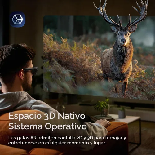 Vista 2 de INAIR 2 PRO Gafas AR Imagen y Vídeo de 2D a 3D Interruptor de Realidad/Virtual Pantalla Múltiple Pantalla de 135" 120Hz para Trabajo
