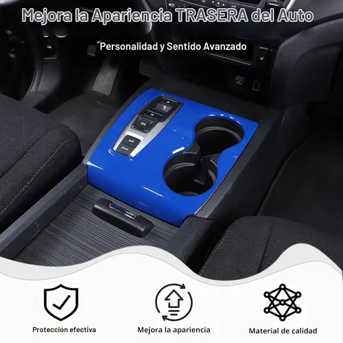 Vista 2 de Cubierta del panel de la palanca de cambios para Honda Pilot 2016-2022/Ridgeline 2020-2023/Passport 2019-2023, accesorios de plástico ABS para Azul