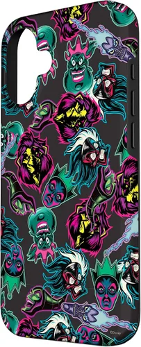 Vista 2 de Funda con estampado de neón malvado de villanos de Disney para iPhone 16