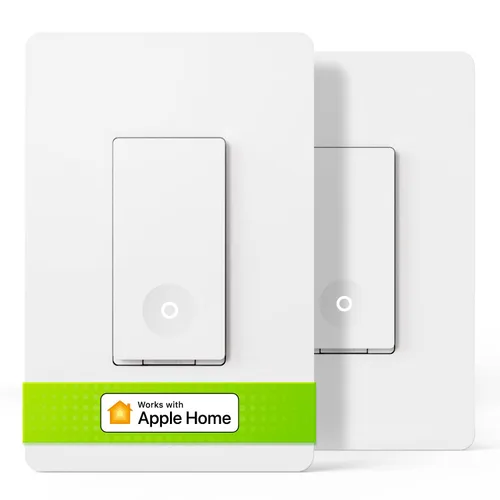 Vista 8 de TREATLIFE Interruptor de luz inteligente, interruptor de luz WiFi de 2.4 GHz, requiere cable neutro, funciona con Alexa, Google Home y SmartThings