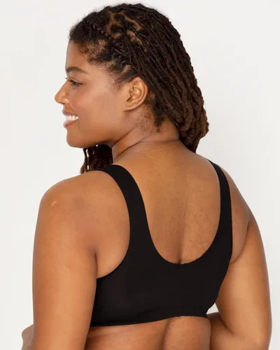 Vista 4 de Fruit of the Loom - Brasier de algodón con cierre frontal para mujer