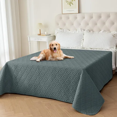 Vista 11 de Manta Impermeable para Sofá para Perros 2026 (30"x53") Cómoda Alfombrilla de Sofá de Dos Plazas para Mascotas con Respaldo Antideslizante, Forro