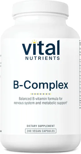 Vista 6 de Vital Nutrients Vitamina B Complejo, Vitaminas B Metiladas, 60 Cápsulas