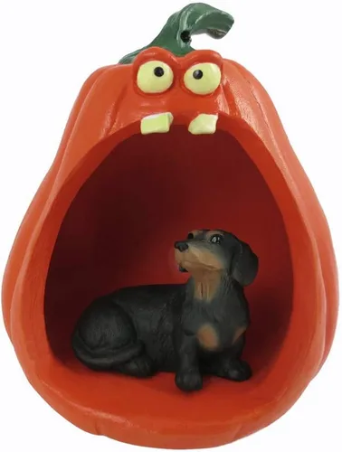Vista 210 de Conversation Concepts Figura de Corgi galés de Halloween y calabaza Welsh Corgi Pembroke