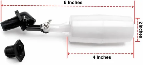 Vista 2 de Pool St - Repuesto de válvula de flotador de llenado automático de piscina de 3/8 pulgadas y 1/2 pulgadas, incluye adaptador de 3/8 pulgadas a 1/2