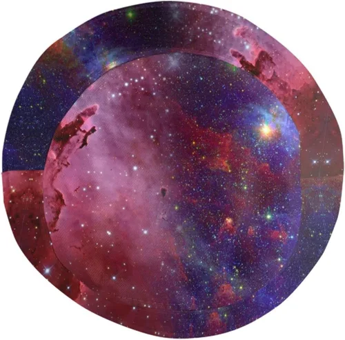 Vista 4 de Sombrero de pescador con patrón de galaxia, sombrero de pescador de estrella, gorra de playa para adultos, mujeres, hombres, viajes, camping