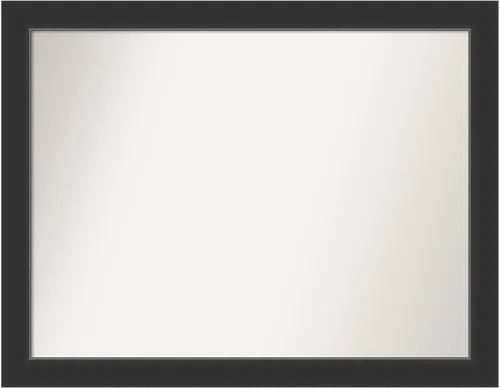 Vista 36 de Amanti Art Espejo personalizado, espejo de baño negro Astor, espejo de pared o espejo de tocador de baño sobre el fregadero (25 x 25 pulgadas)