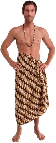 Vista 2 de 1 World Sarong - Sarong para hombre con diseño tradicional