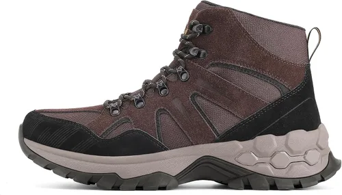 Vista 2 de NORTIV 8 Botas de senderismo impermeables para hombre, botas de trabajo al aire libre