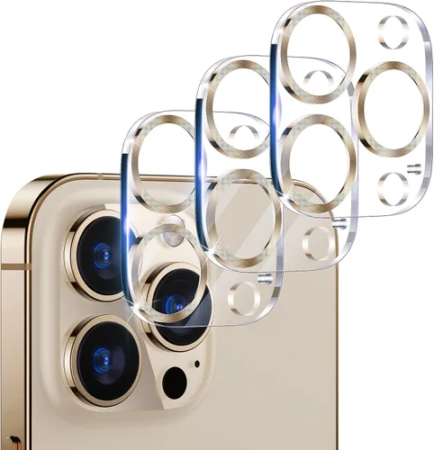 Vista 35 de UniqueMe para Paquete de 3 Protectores de Lente de Cámara para iPhone 15 Pro/iPhone 15 Pro Max, [Protección contra Caídas] [Compatible con Fundas]