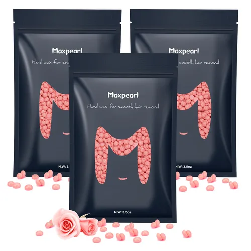 Vista 14 de Maxpearl Cuentas de cera dura sin colofonia, 10.5 onzas (10.58 oz), para pieles sensibles, granos de cera para depilación Branzilan, bikini, cara