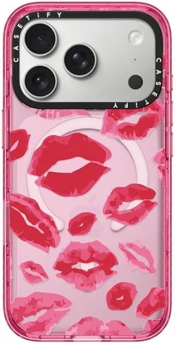 Vista 89 de CASETiFY Impact iPhone Air Case [Delgada/Compatible con Magsafe / 8.2 ft. Protección contra Caídas de Grado Militar 4X] - Lazos - Rosa Arcos