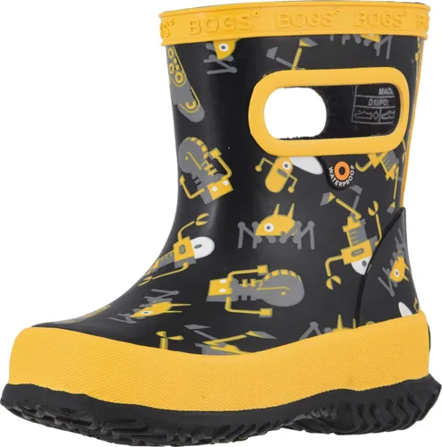Vista 18 de BOGS Botas de lluvia de goma impermeables para niños y niñas Negro