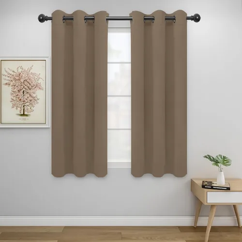 Vista 148 de Easy-Going - Cortinas opacas para dormitorio, aislamiento térmico sólido con ojales, cortinas de ventana para reducción de ruido, cortinas