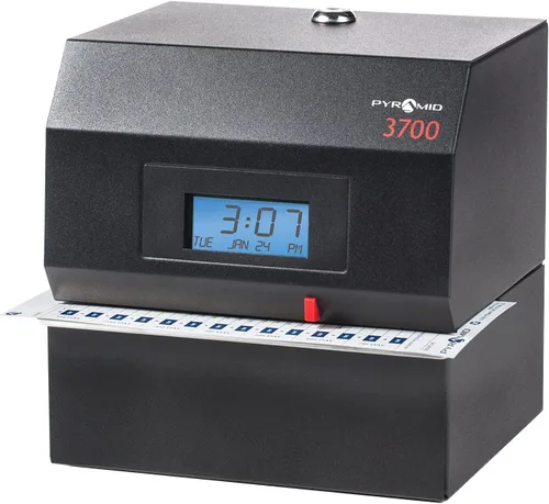 Vista 6 de Pyramid 3700 - Reloj de tiempo y sello para documentos, color negro