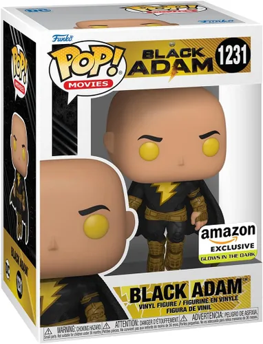 Vista 4 de Funko Películas: Black Adam - Black Adam Flying con capa (brillante), exclusivo de Amazon, multicolor, 65031