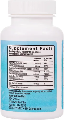 Vista 8 de Vitaminas transparentes para la piel para mujeres y hombres, suplemento para una piel sana y brillante y control del acné* - Píldoras hormonales